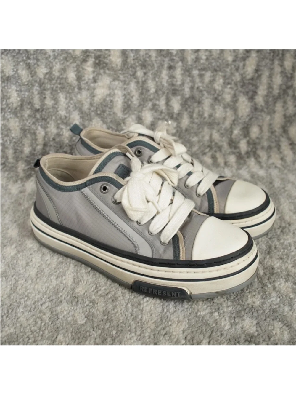 Represent Clo HTN x Low Grey/Iron Low Top Sneaker Men’s US 10 MC9008-389 Used